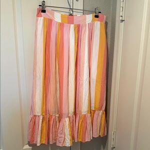 ModCloth x Collectif Striped Midi Skirt